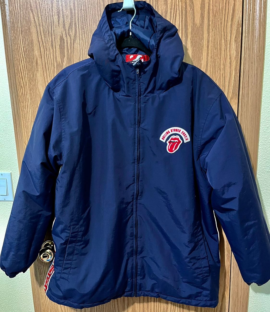 Rare Rolling Stones 2002-03 Tour Parka Jacket Coat Size XL