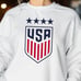 American Sweatshirt, USA Women's Soccer Logo