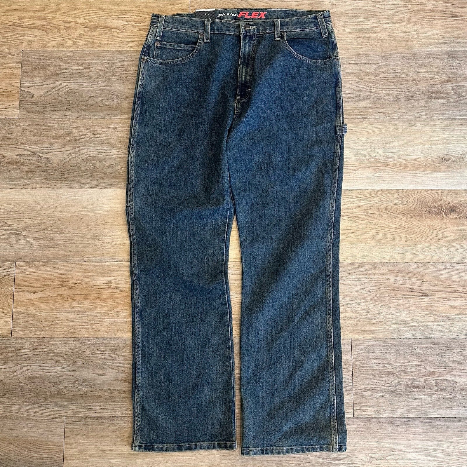 Dickies NWT Men's 36x32 Relaxed Fit Flex Carpenter Denim Y2K Style Work Wear