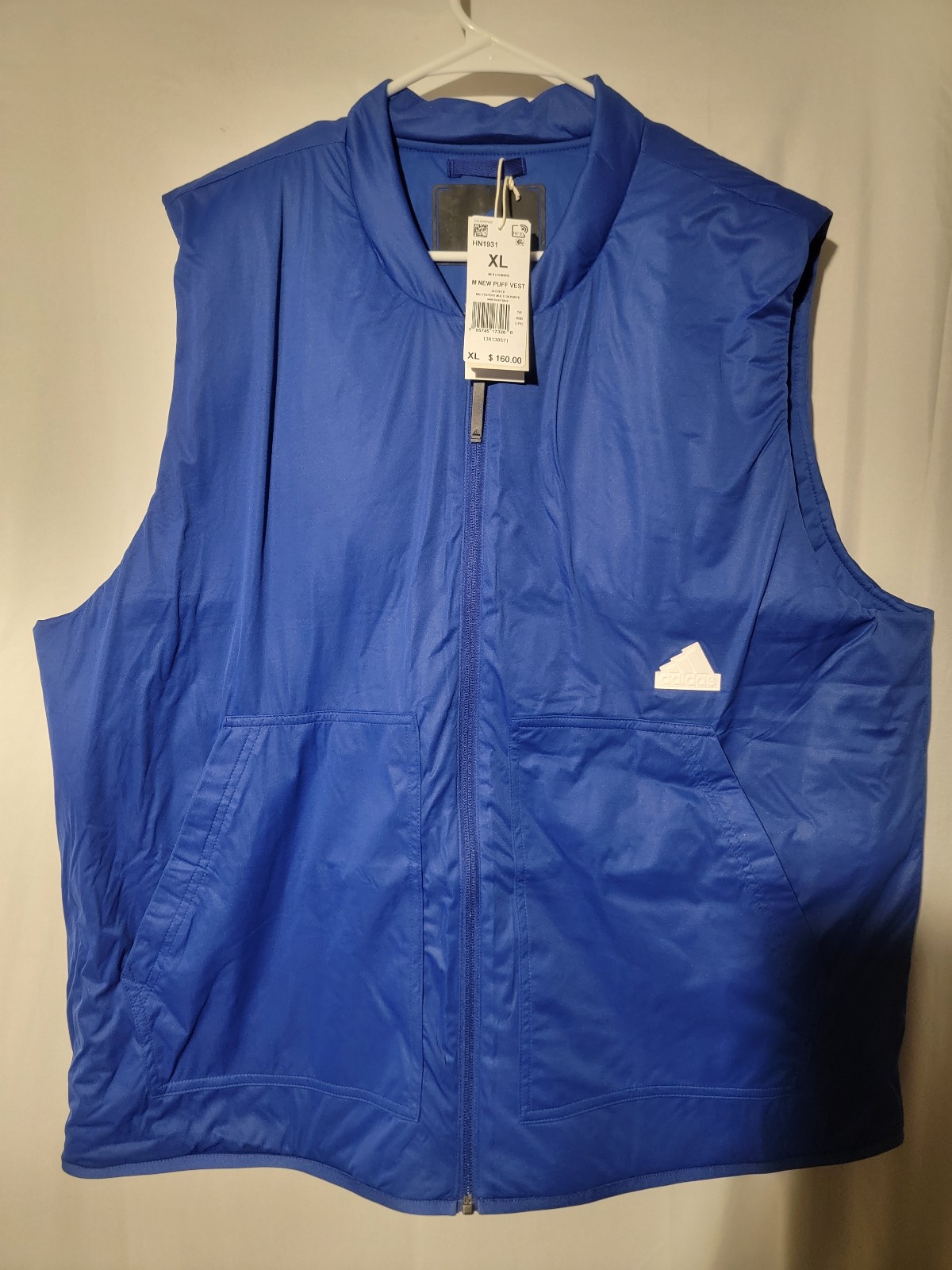 Adidas Puffer Vest Semi Lucid Blue HN1931 Size XL