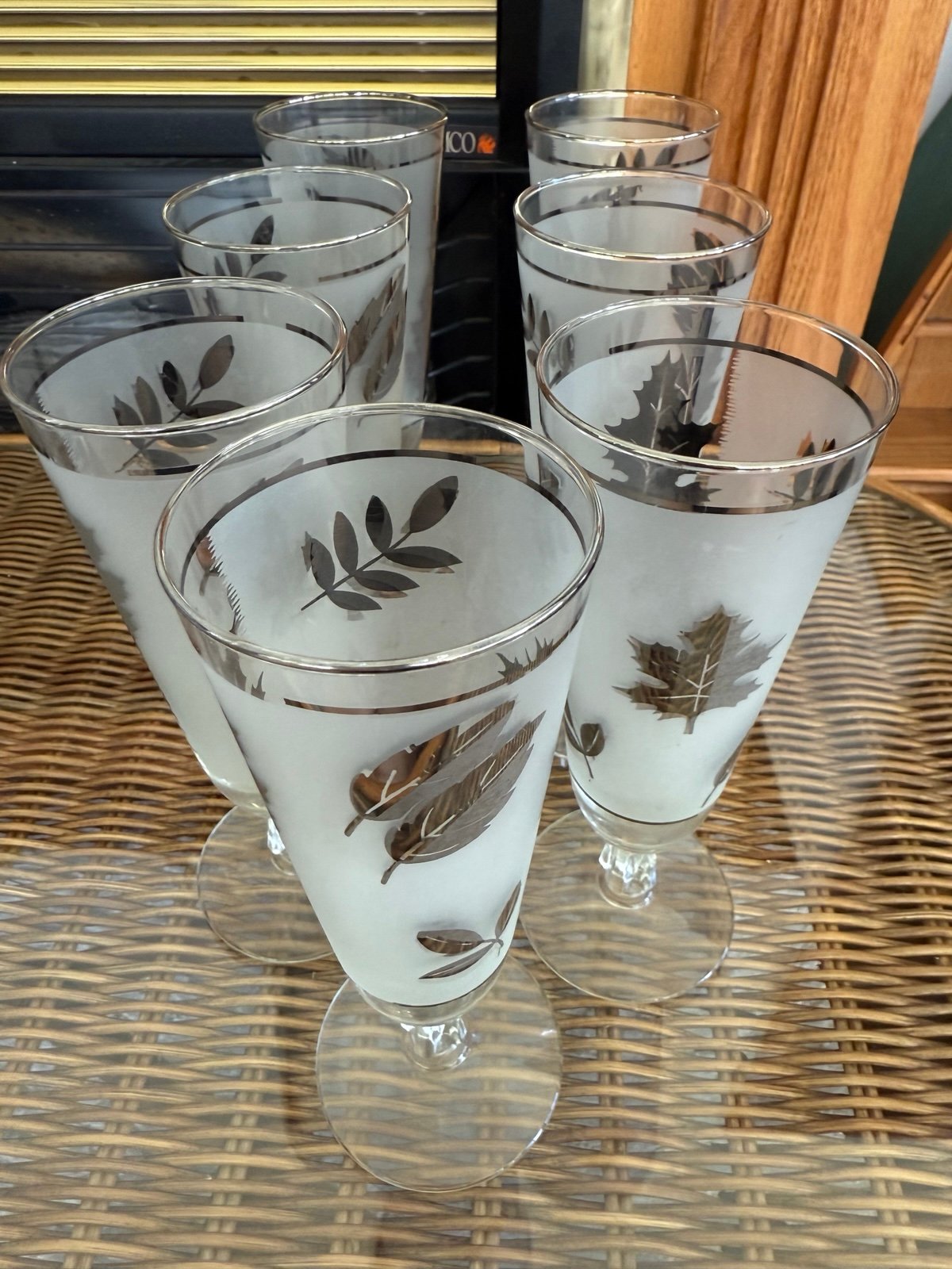 Lot of 7 Vintage Beer Glasses