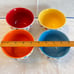 Avon Polka Dot Bowls Set - Rare and Vintage - cheerful polka dots