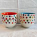 Avon Polka Dot Bowls Set - Rare and Vintage - cheerful polka dots