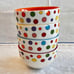 Avon Polka Dot Bowls Set - Rare and Vintage - cheerful polka dots