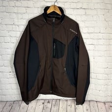 Columbia Titanium Interchange Brown & Black Full Zip Jacket Mens Size Large