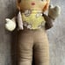 Ginger Cowgirl Rare 1930-40's Gund Cowgirl Doll Hand Painted. With Vest. “12”