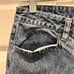 Vintage Unionbay Jeans Blue Flare Low Rise Lace Up Tie Hems Y2K Size 5 Grunge