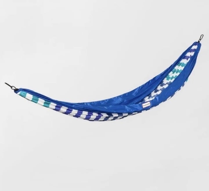 Hunter for Target Hammock Blue White Teal Camping Backyard Hammock New
