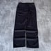 Vintage Y2K Tonal Black Loose Fit Baggy Grunge Opium Casual Chino Pants