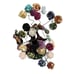 Bonsai Tree Stones Large Multicolor Stone Tree w/Pyrite on Wood Base