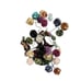 Bonsai Tree Stones Large Multicolor Stone Tree w/Pyrite on Wood Base