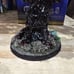 Bonsai Tree Stones Large Multicolor Stone Tree w/Pyrite on Wood Base
