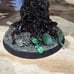 Bonsai Tree Stones Large Multicolor Stone Tree w/Pyrite on Wood Base