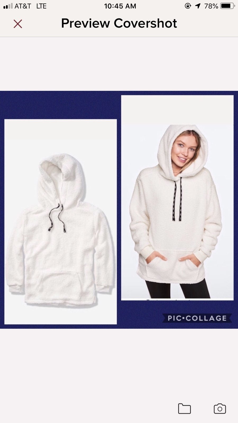 Vs Pink Sherpa Campus Pullover Tunic M rare