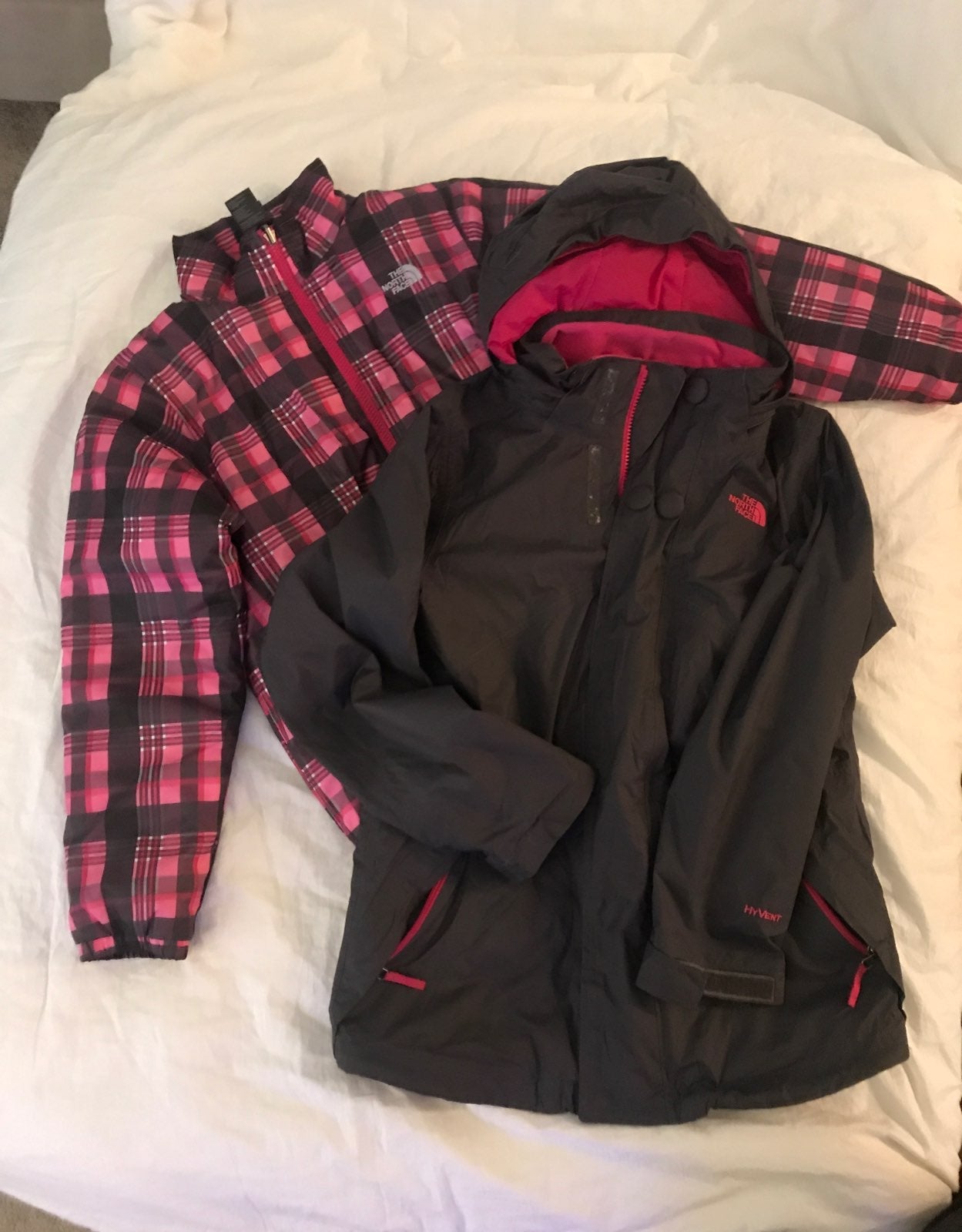 Girls The North Face two for one jackets