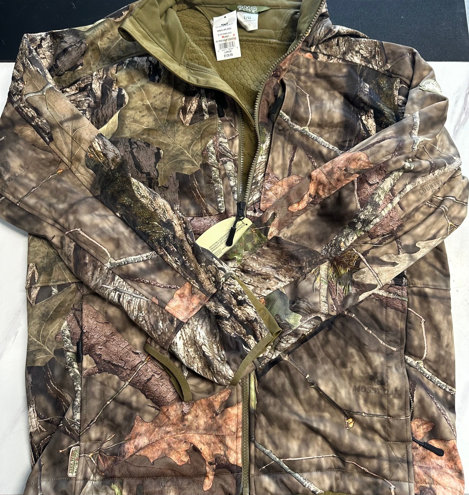 EHG - PINELAND FLEECE LINED CAMO JACKET SIZE: Large