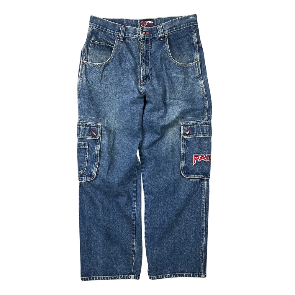 Vintage Paco Jeans Mens 33x32 Loose Fit Baggy Blue Denim Skater Hip Hop Y2K