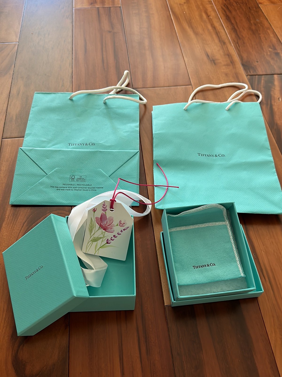 Tiffany paper bags and boxes
