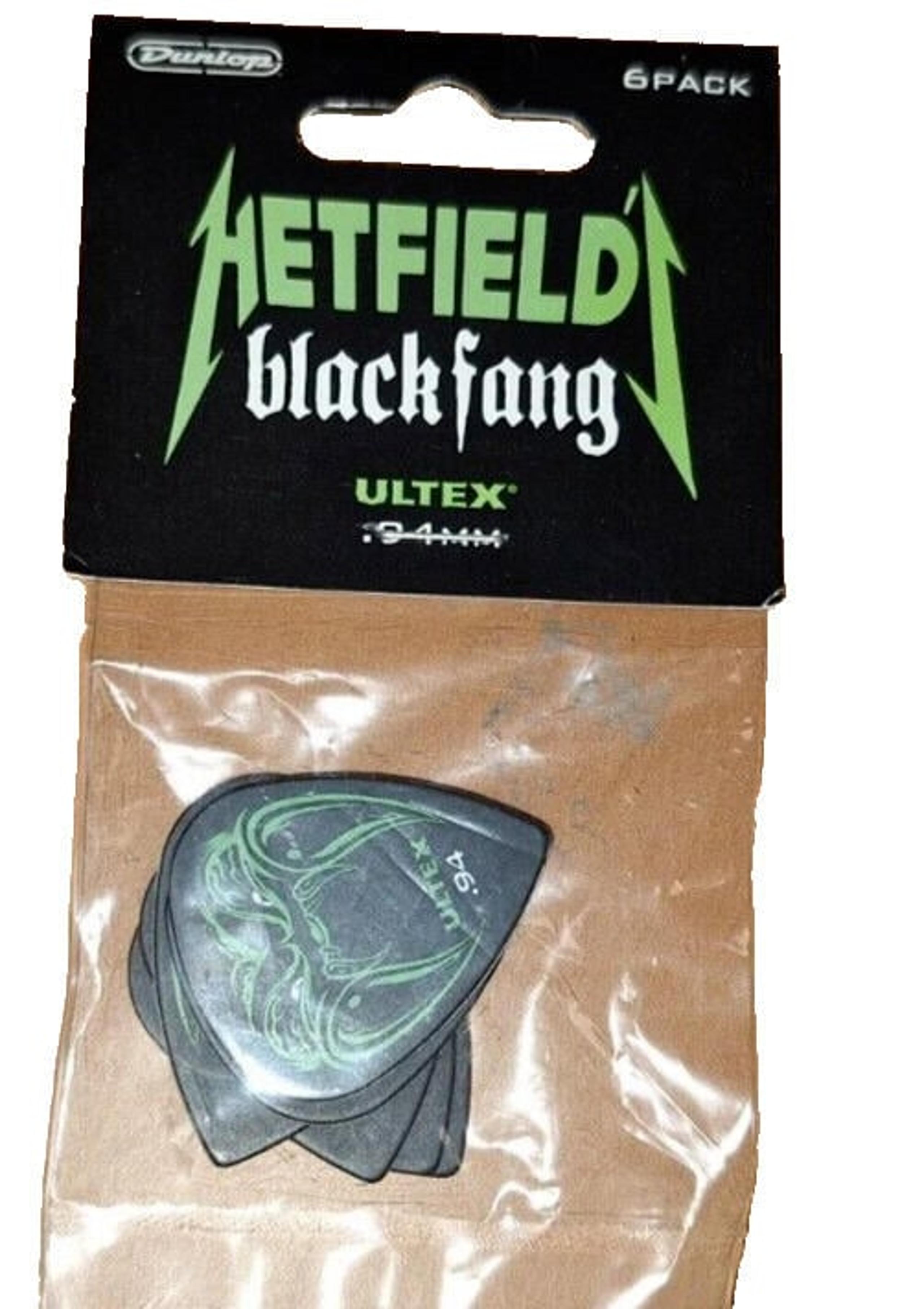 New HETFIELD Black Fang 6 Pack Guitar Picks Ultex .94