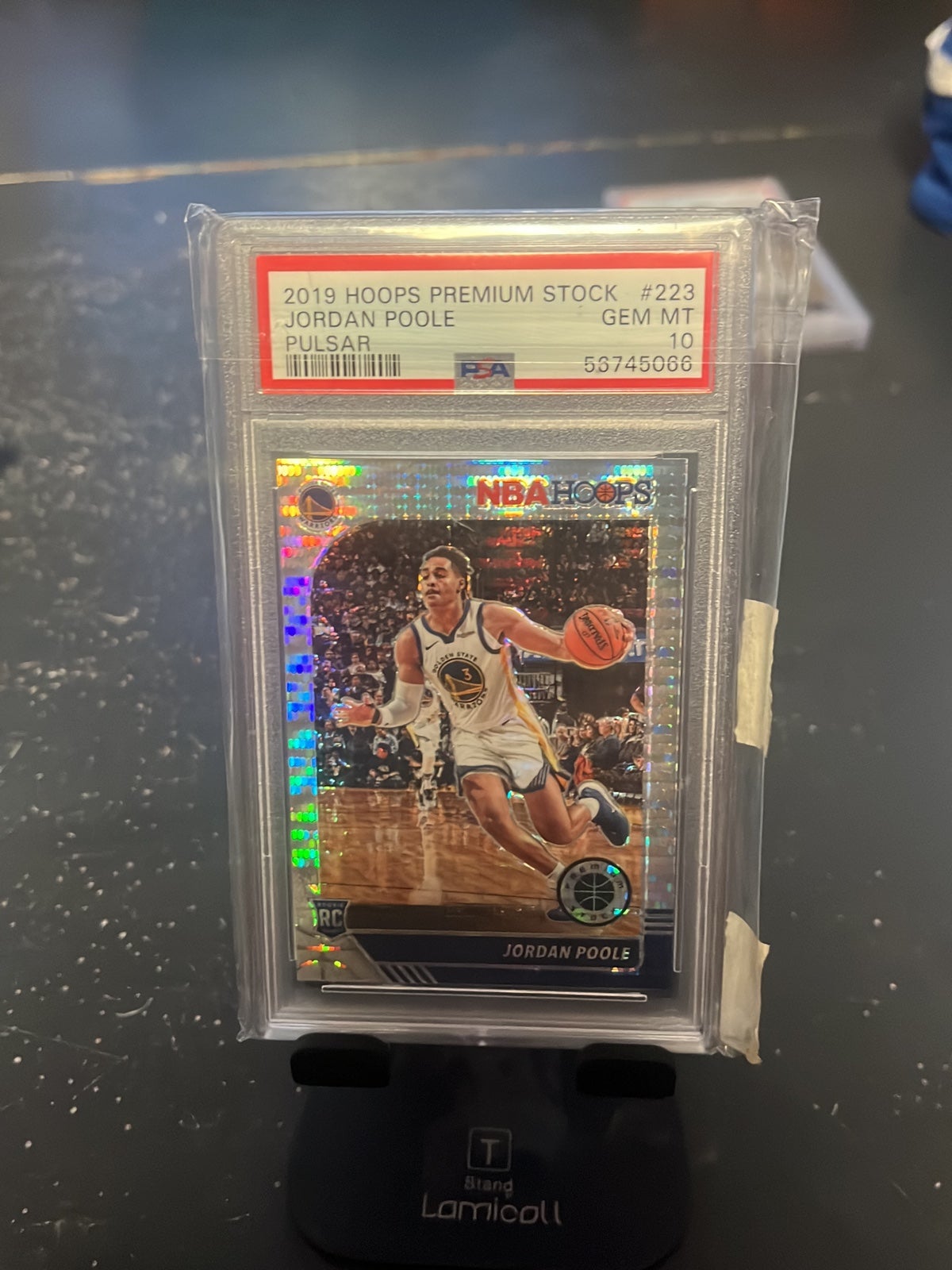 2019 hoops premium stock jordan Poole Psa 10 RC