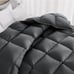 Kakabell Twin Size Goose Down Comforter- Grey
