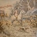 Vintage French Handwoven Tapestry (Dog Hunting Scene)