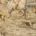 Vintage French Handwoven Tapestry (Dog Hunting Scene)
