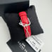 NEW AUTHENTIC COACH MADISON SILVER RED LEATHER WOMEN'S 14502407 WATCH