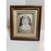 999 SILVER GODDESS OF WEALTH SHRI SRI LAXMI LAKSHMI WOODEN FRAME WALL HANGING