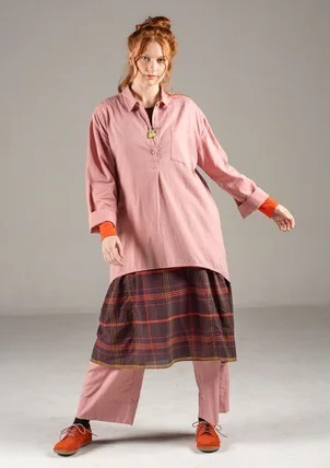 Woven shirt in organic cotton/linen Gudrun Sjoden