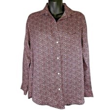 Frank & Eileen Grayson Hero Button Up Womens Shirt Top Lyocell Size 02 Small