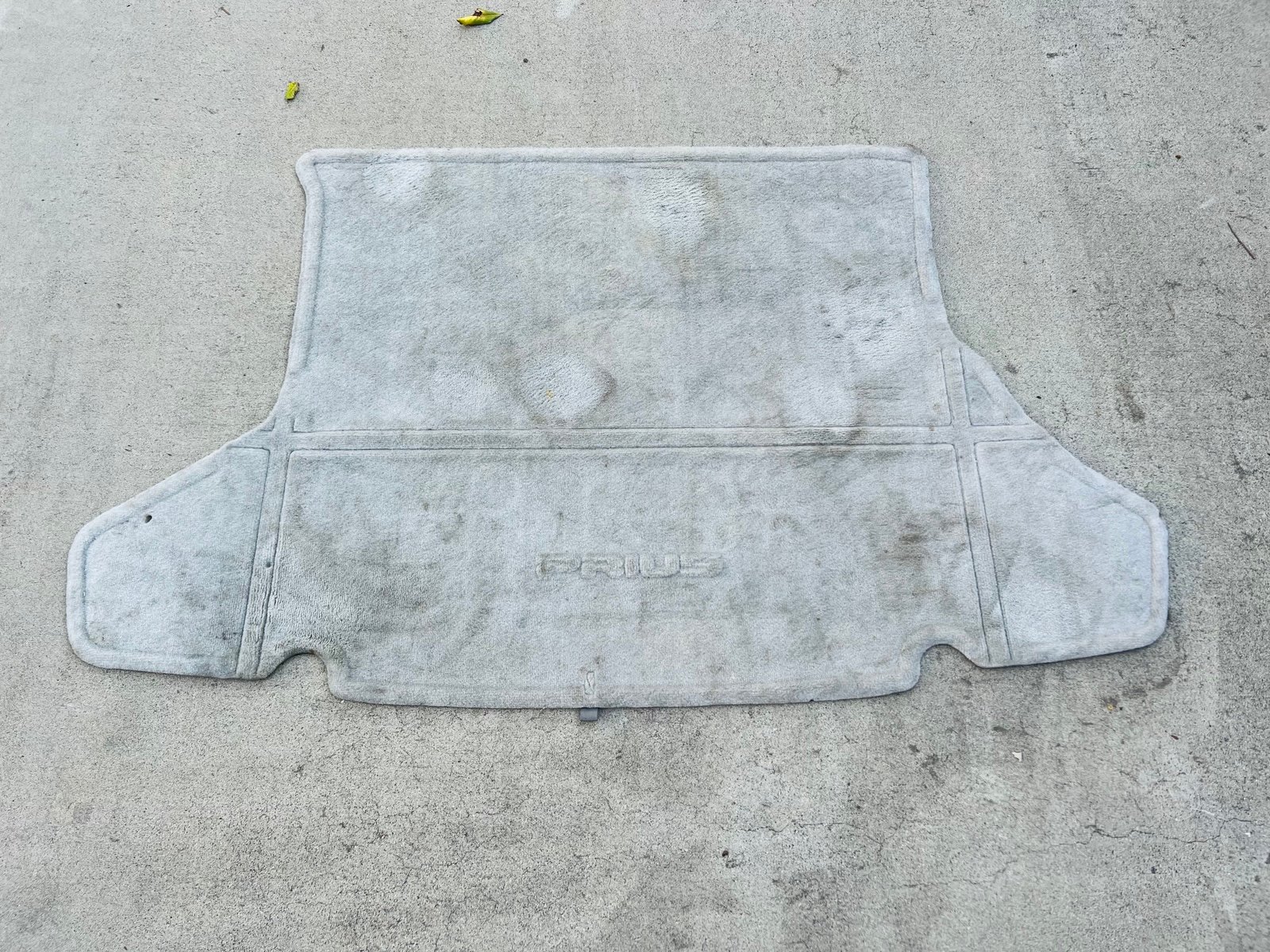 OEM 2010-2015 Toyota Prius Rear Grey Silver Trunk Cargo Carpet Floor Mat Liner