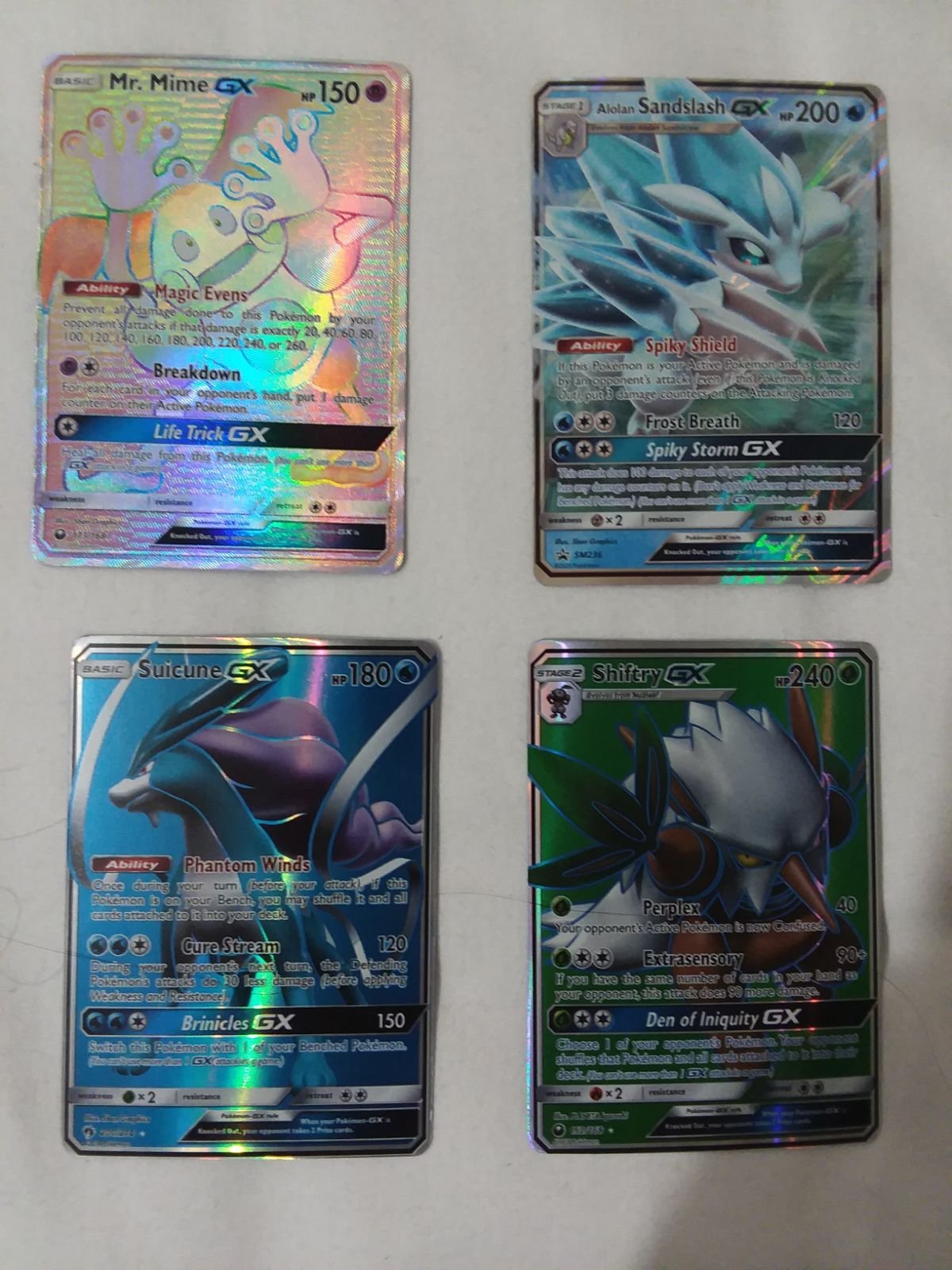 Pokemon cards Lot-with GX, EX, and V car