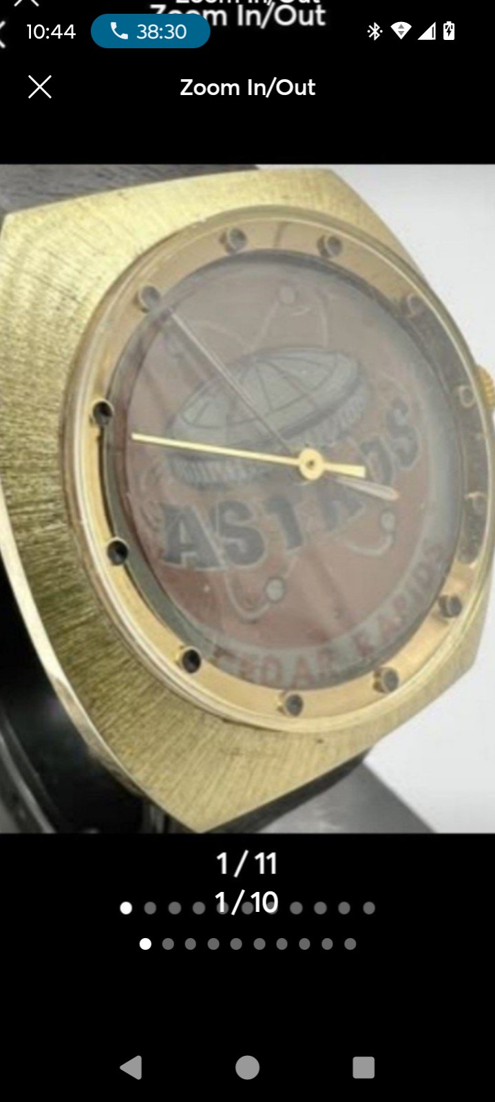 Men's Astros 1970s mechanical Watch Very Rare Seiko men's disappearing Face