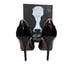 Donald J. Pliner Expresso Toast Patent Penni Peep Toe Brown Tan High Heels 8.5M