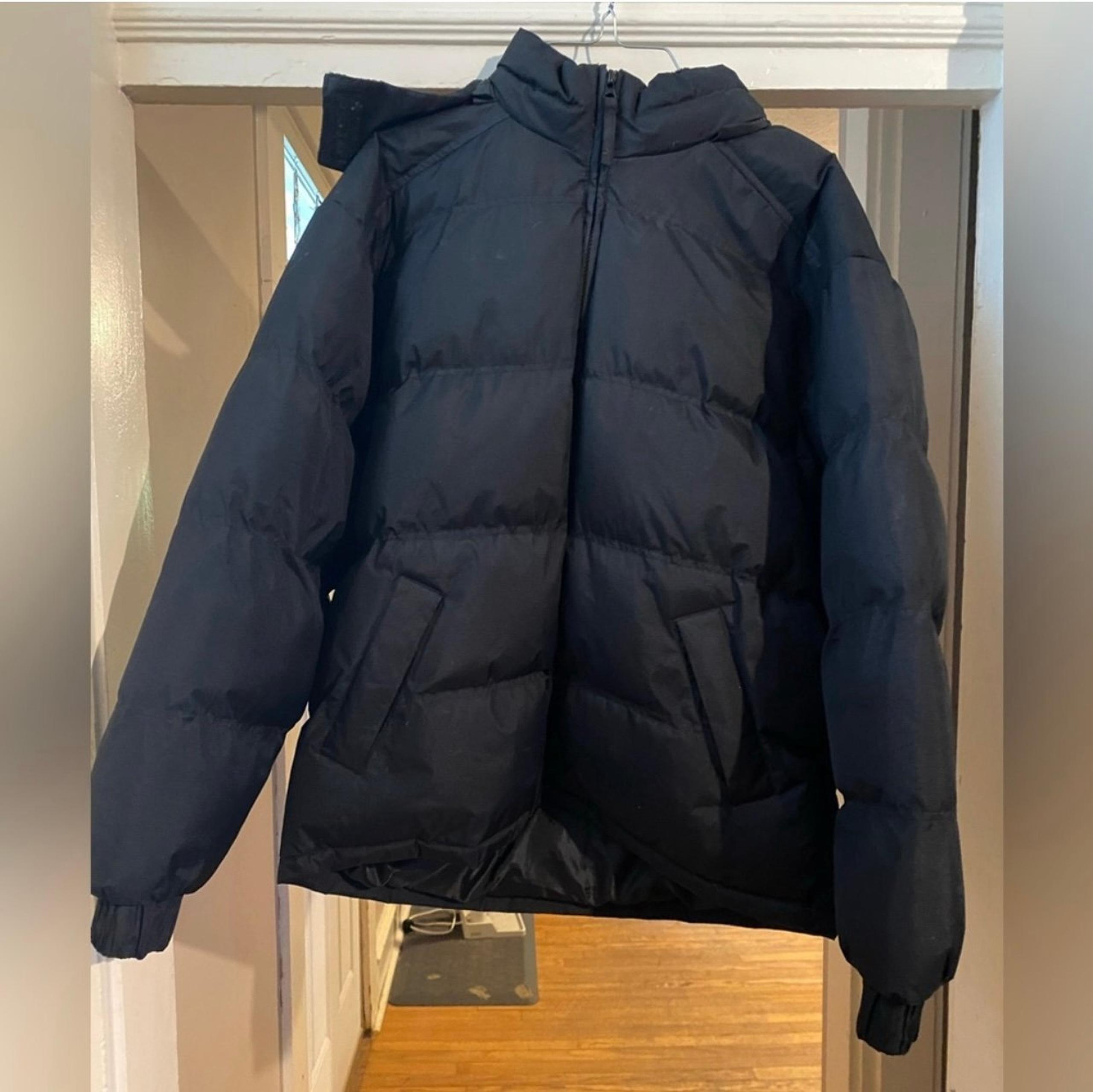 Men’s black down coat