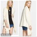 Free People In The Loop Open Front Distressed Cream Cardigan Sweater