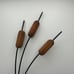 Vintage Cat Tail P Willow Wall Decor by Home Interior Lg and Sm Set of 2