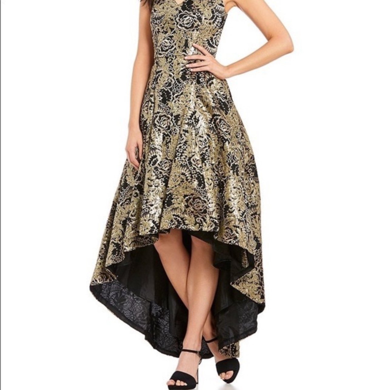 Calvin Klein High-low Jacquard Gown size 14