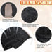 Lace front Human hair blend black wave wig.