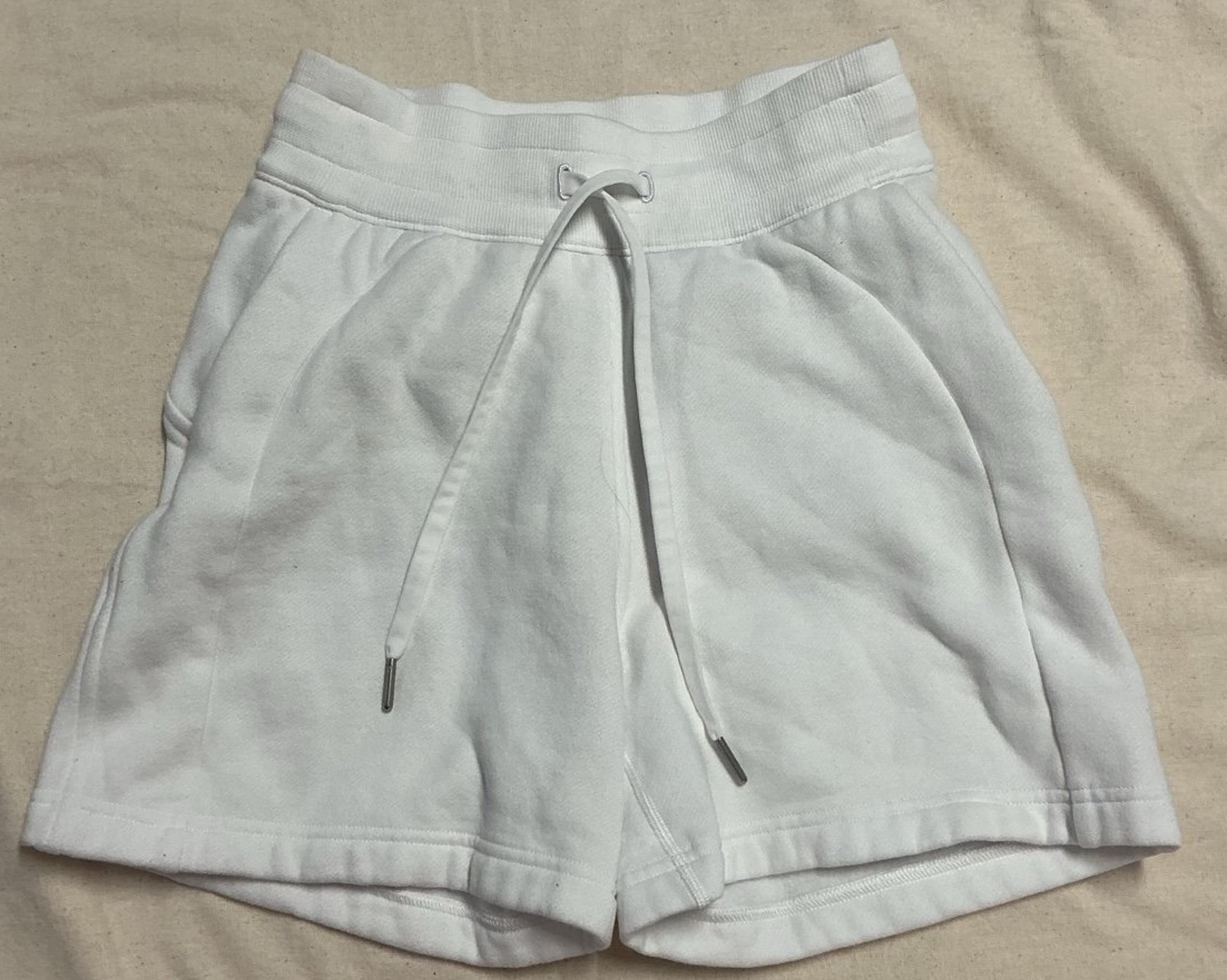 Lululemon Inner Glow High-Rise Shorts - White - Size 2