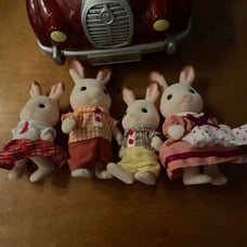 Calico critters bunny and car