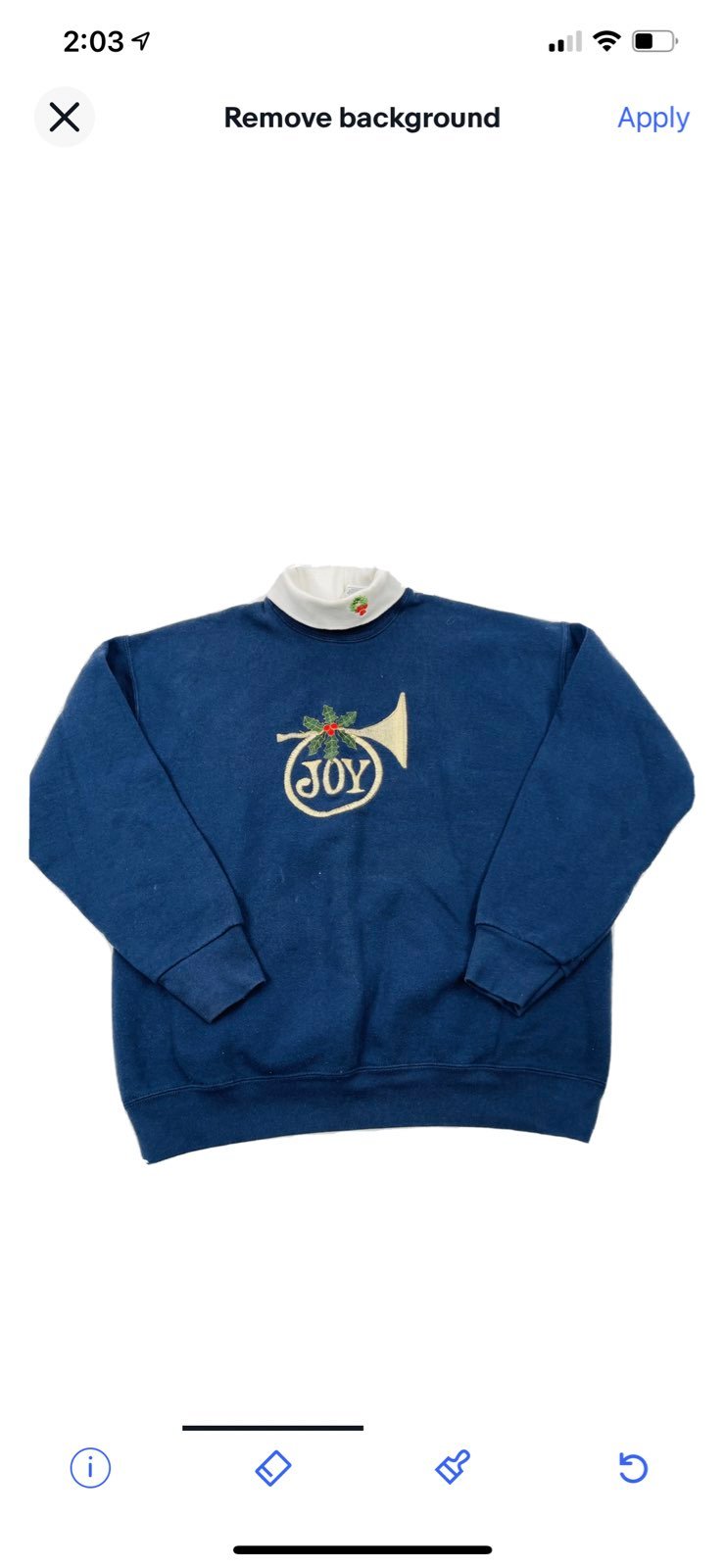 Vintage 90s Joy Turtleneck Sweatshirt