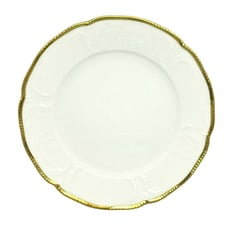 Classic Rose Collection Rosenthal Group Germany White Plate With Gold Trim