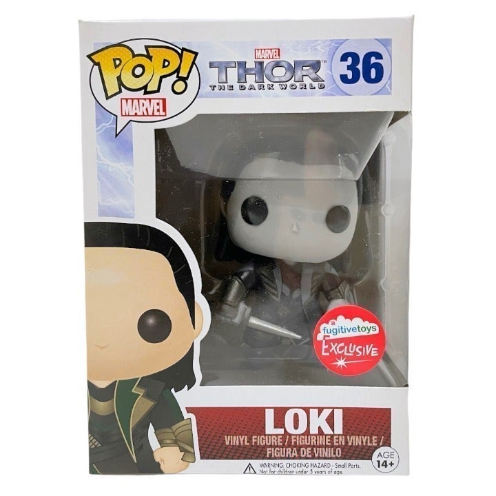 Funko POP Thor Black & White Loki Fugitive Toys Exclusive #36