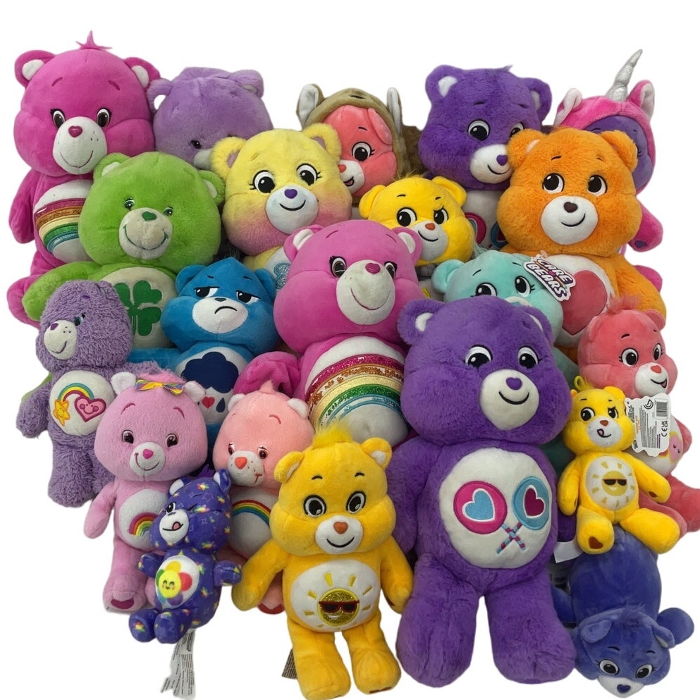 Stuffed Animals Preowned Mix LOT 12 lbs Care Bears Teddy Character Plush Dolls