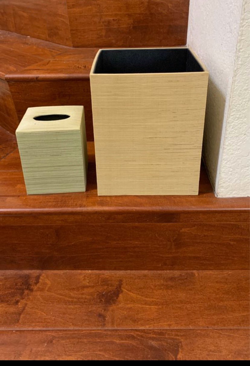 Asiaphile trash can tissue box holder.