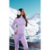 NWT Med 102 PRETTYLITTLETHING 2 Piece Base Ski Set Lilac Knit Long Top Leggings