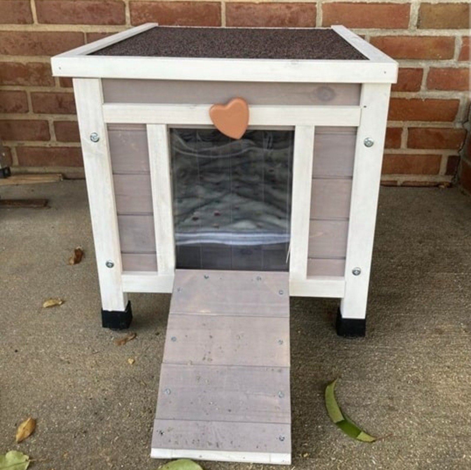 Feral Cat House Outdoor Weatherproof Rabbit Hutch Small, Wooden Small Pet House