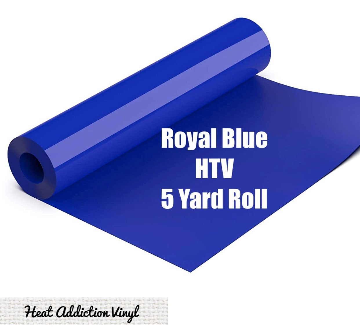 Iron On HTV Vinyl Royal Blue 12" x 5 Yar